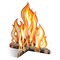 Party Central Club Pack of 12 Orange and Yellow 3D Flame Campfire Party Centerpieces 12"